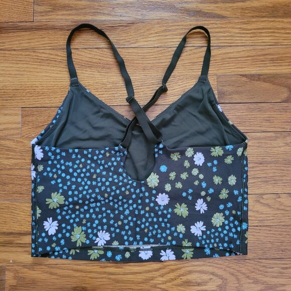 AERIE | OFFLINE Real Me Floral Cross Back Sports Bra | Sz. S - Picture 6 of 6